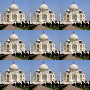 Anwendungsbeispiel für das Filter Kleine Kacheln